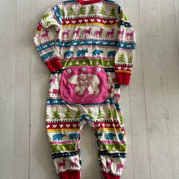 Little Blue House Baby Cream Fair Isle Union Suit 12-18 months VGUC - Picture 4 of 6
